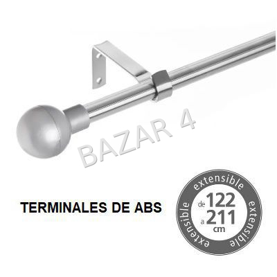 barra extensible 122-211 plata/125827