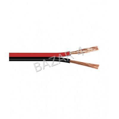 cable altavoz rojo/negro 2x0,75-100m