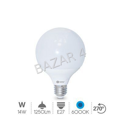LAMPARA LED GLOBO E27 G 95-14W/6000K