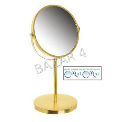 espejo doble 2 aumentos dorado mt-135297