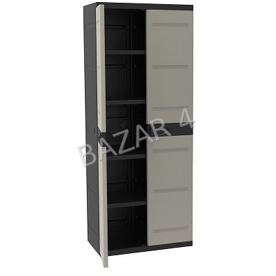 armario pk 4 estantes 9203-titanium negr