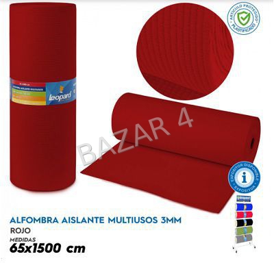alfombra expandida lisa 65x15-roja
